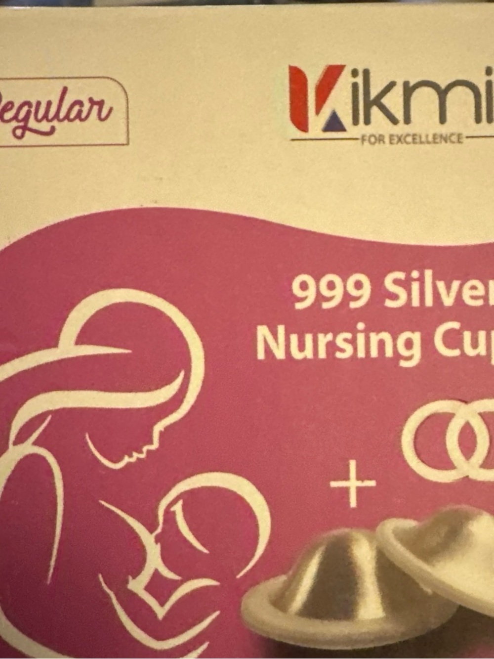 Kikmik 999 Silver Nursing Cups - New